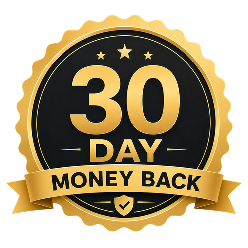 30 Day Money Back Guarantee badge