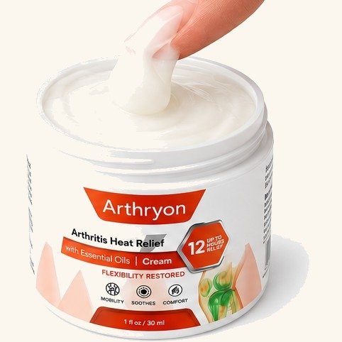 Arthryon cream texture being scooped from the jar